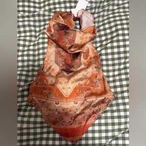 H&M Multicolor Paisley Halter Top